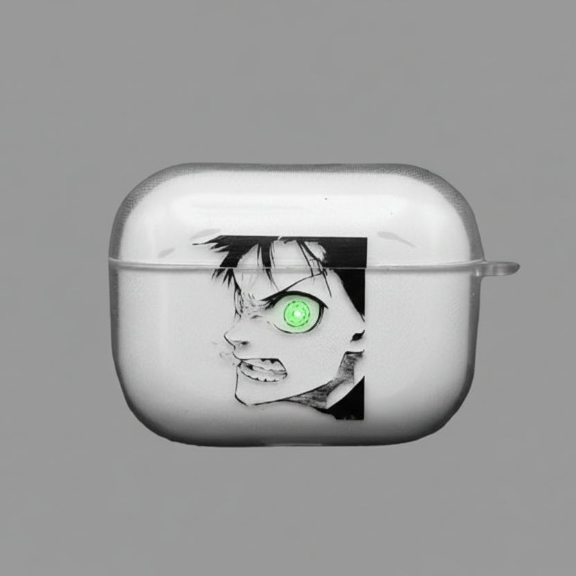 Attack on Titan Transparent Airpods Case